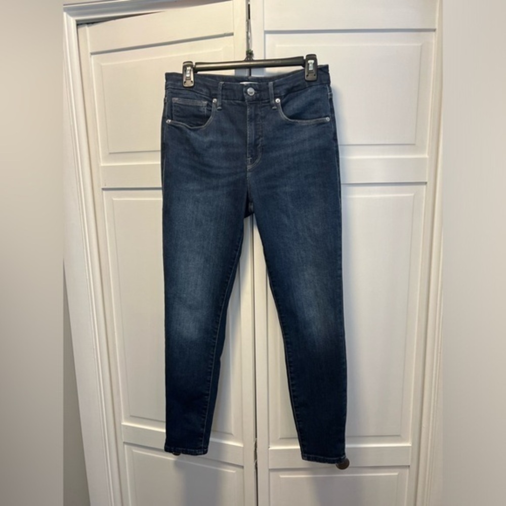 Good American Good Legs Crop Jeans Size Women’s 10/30 Color Blue